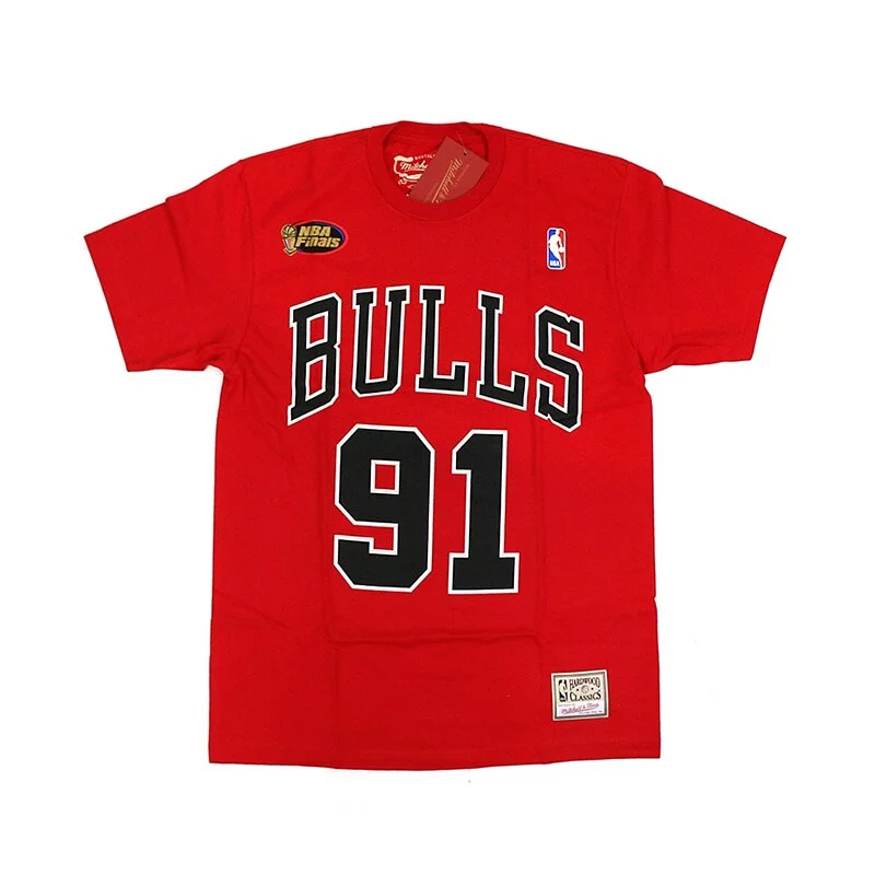 Mitchell & Ness Name & Number Tee Dennis Rodman Bulls