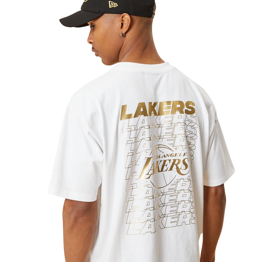 New Era Metallic Tee Los Angeles Lakers