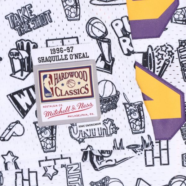 MITCHELL & NESS SWINGMAN JERSEY DOODLE SHAQUILLE O'NEAL | CROSSOVER RICCIONE