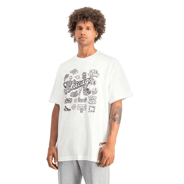 MITCHELL & NESS DOODLE TEE BULLS | CROSSOVER RICCIONE