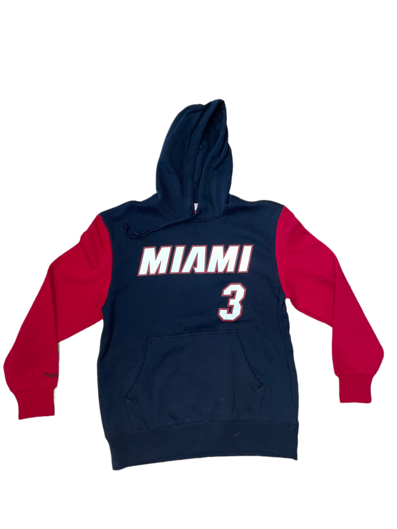 Mitchell & Ness Fashion Fleece Hoody Dwyane Wade Miami Heat