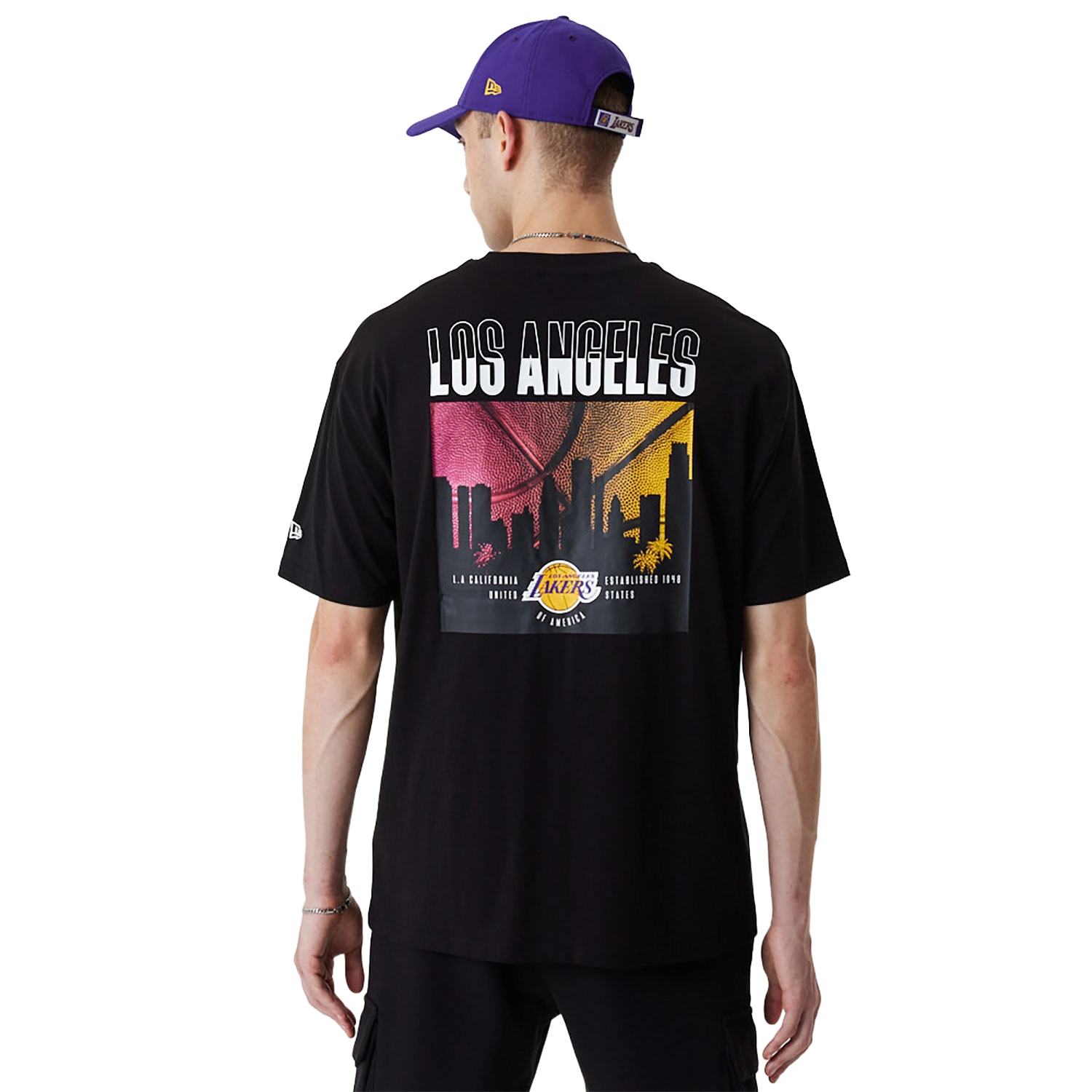 NEW ERA CITY GRAPHIC TEE LOS ANGELES LAKERS | CROSSOVER RICCIONE